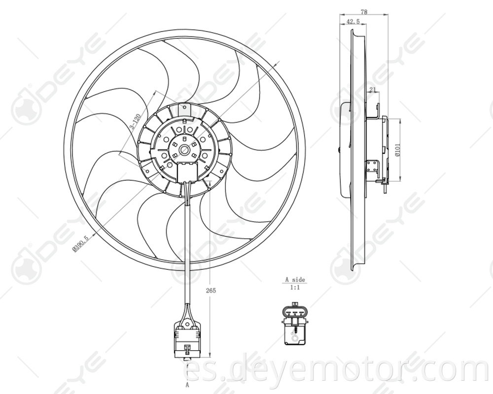 1341344 1341299 ventilador de refrigeración del radiador del coche para HOLDEN ASTRA OPEL ASTRA ZAFIRA VAUXHALL ASTRA CHEVROLET NABIRA